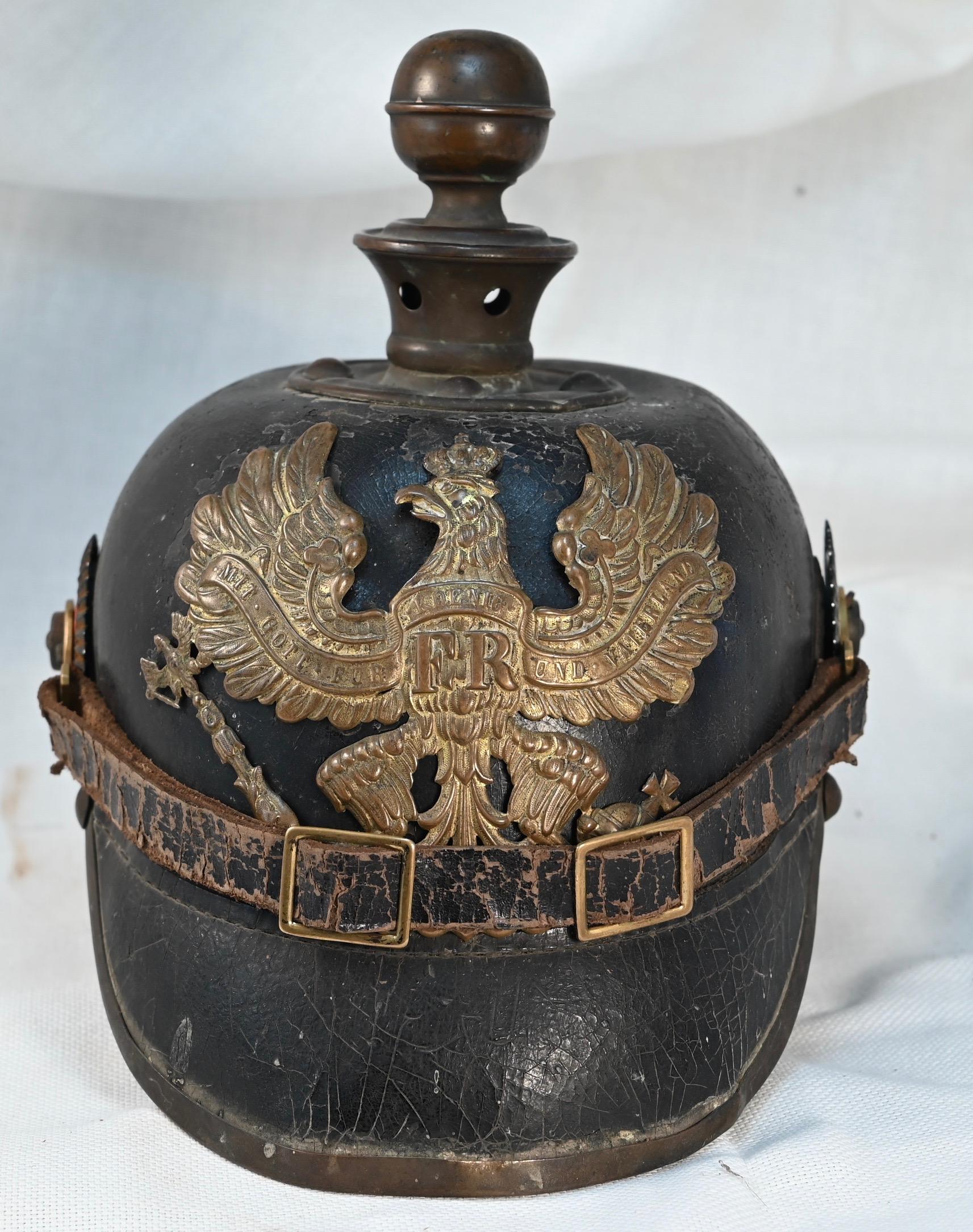 Prussian "Magdeburg" Enlisted Field Artillery Pickelhaube