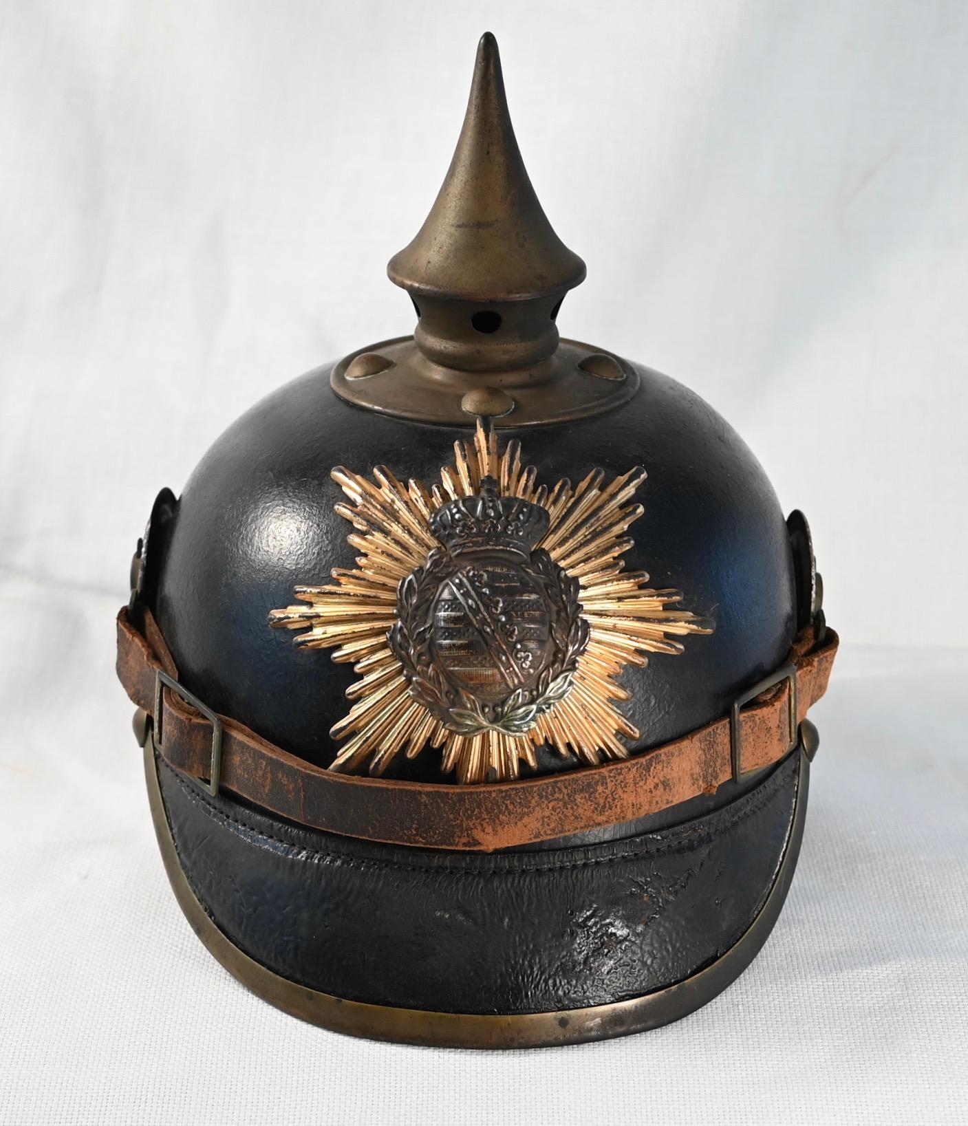 Saxon Enlisted Infantry Pickelhaube Model 1895