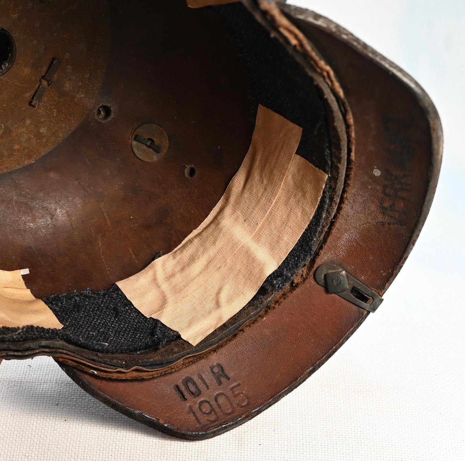 Saxon Enlisted Helmet Shell with "VERKAUFT" marking
