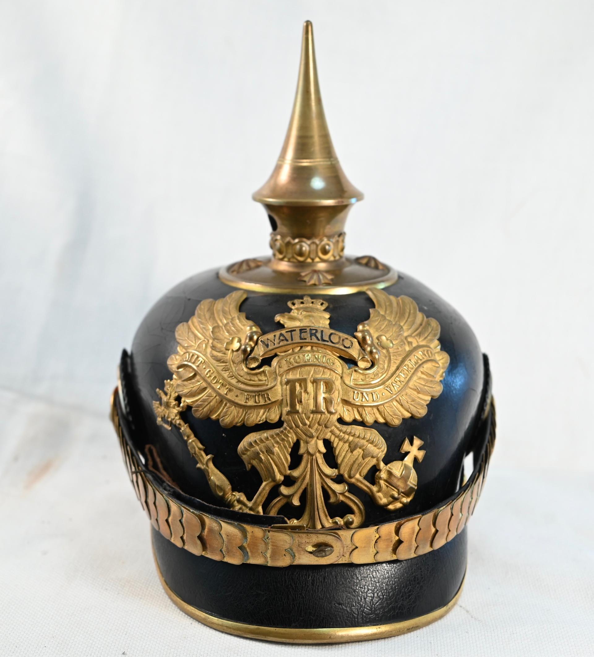 Prussian Hanoverian "Waterloo" Officers Pickelhaube