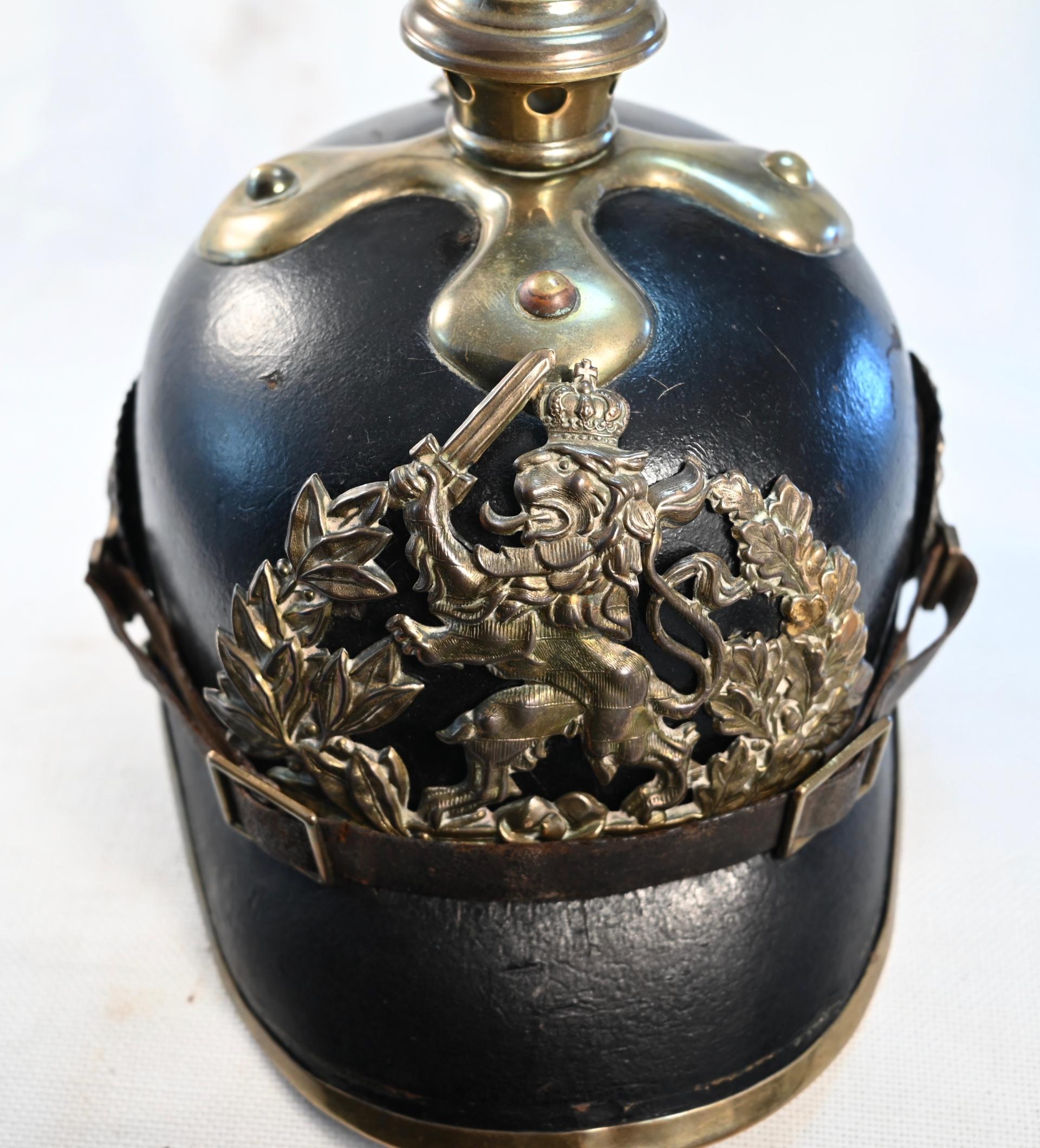 Hessen Infantry Regt. 168 Enlisted Pickelhaube Headgear Age of