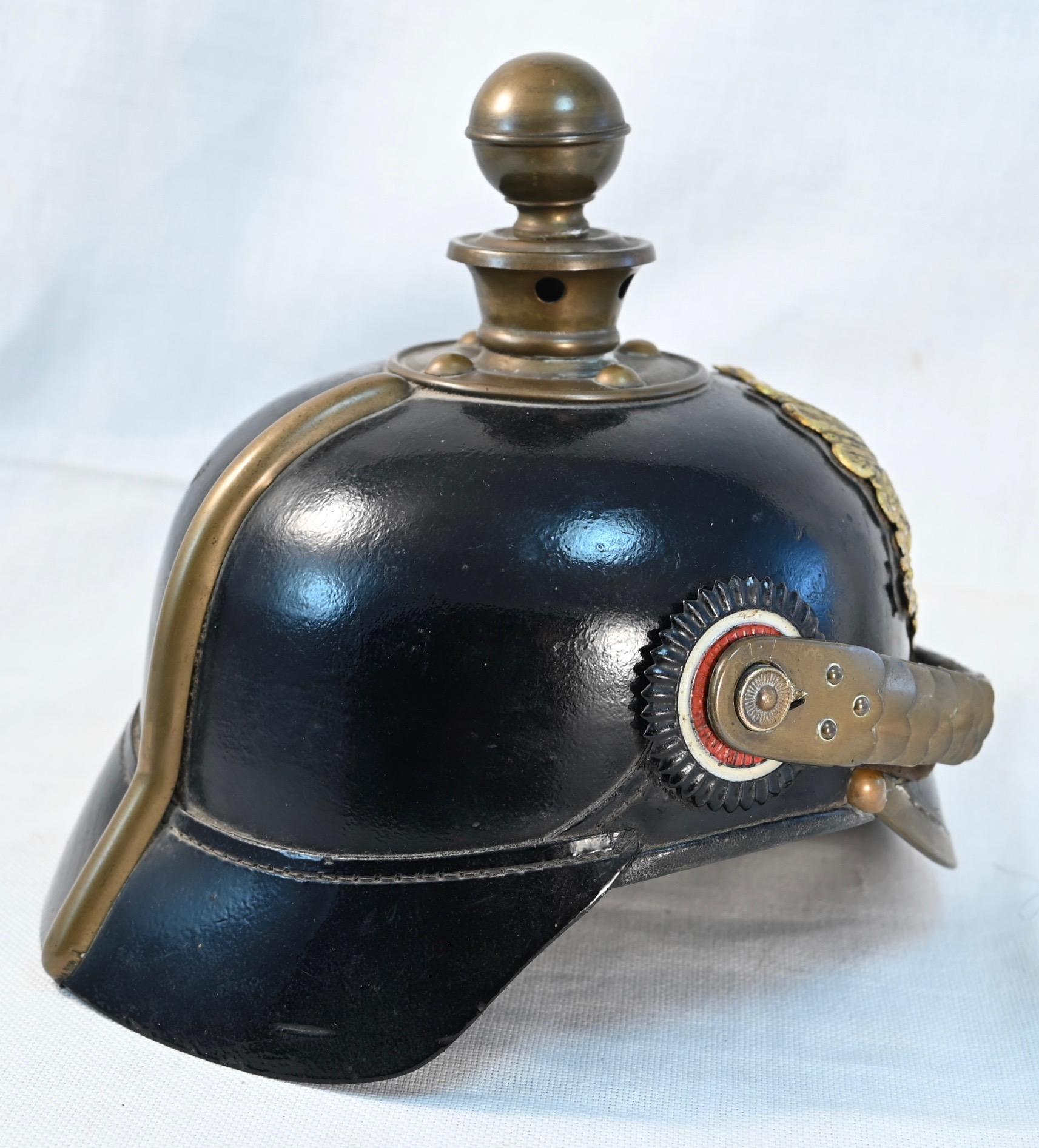 Prussian Field Artillery Enlisted Pickelhaube Headgear Age of Kings