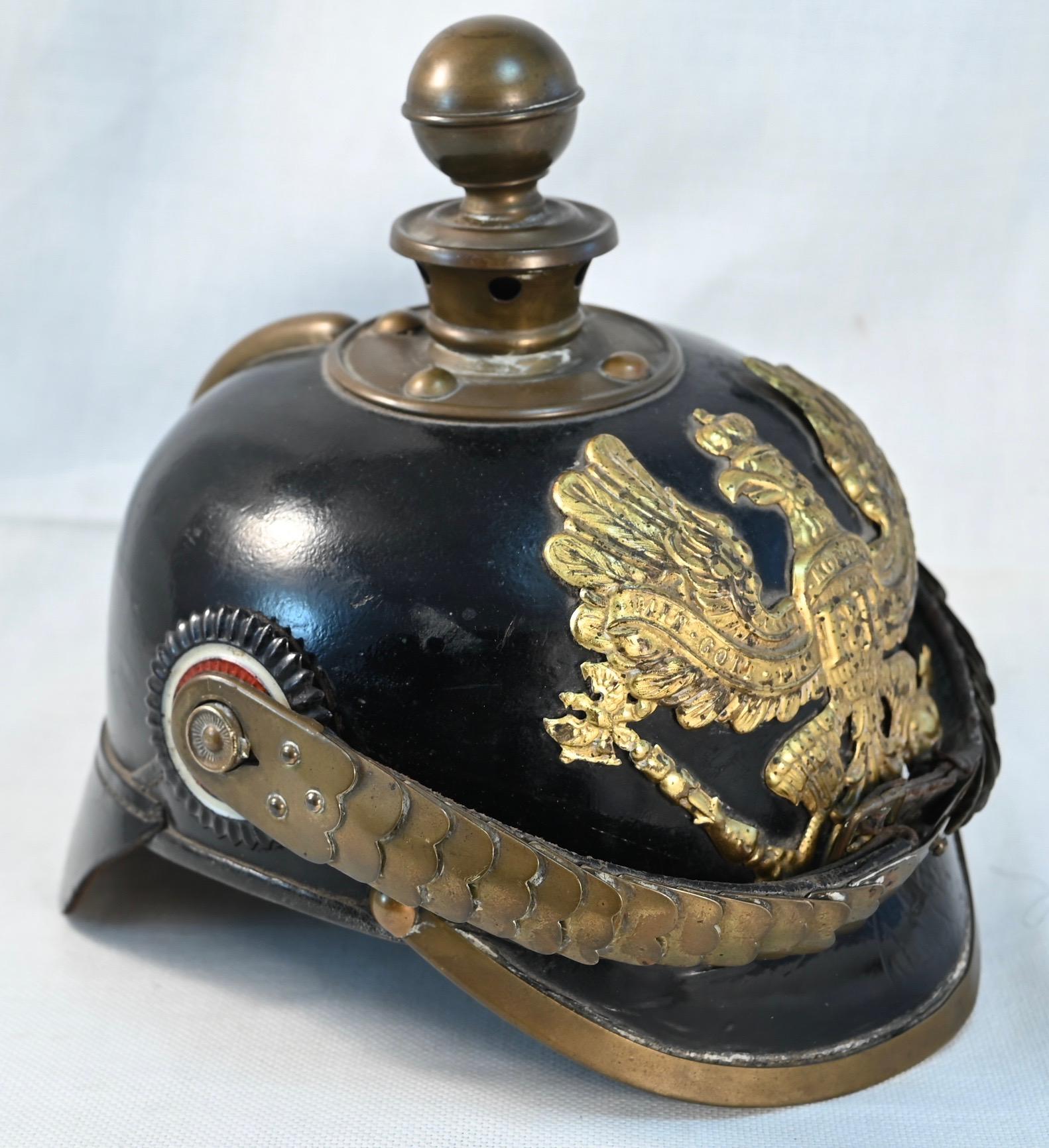 Prussian Field Artillery Enlisted Pickelhaube Headgear Age of Kings