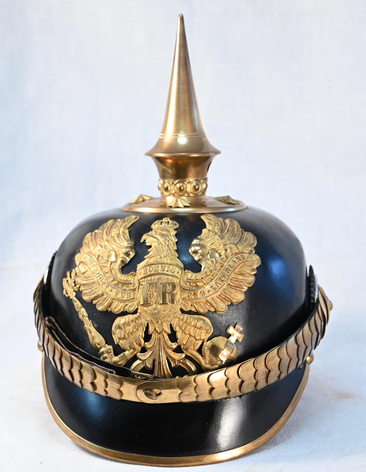 Prussian Train Abteilung Officers Pickelhaube - Mint
