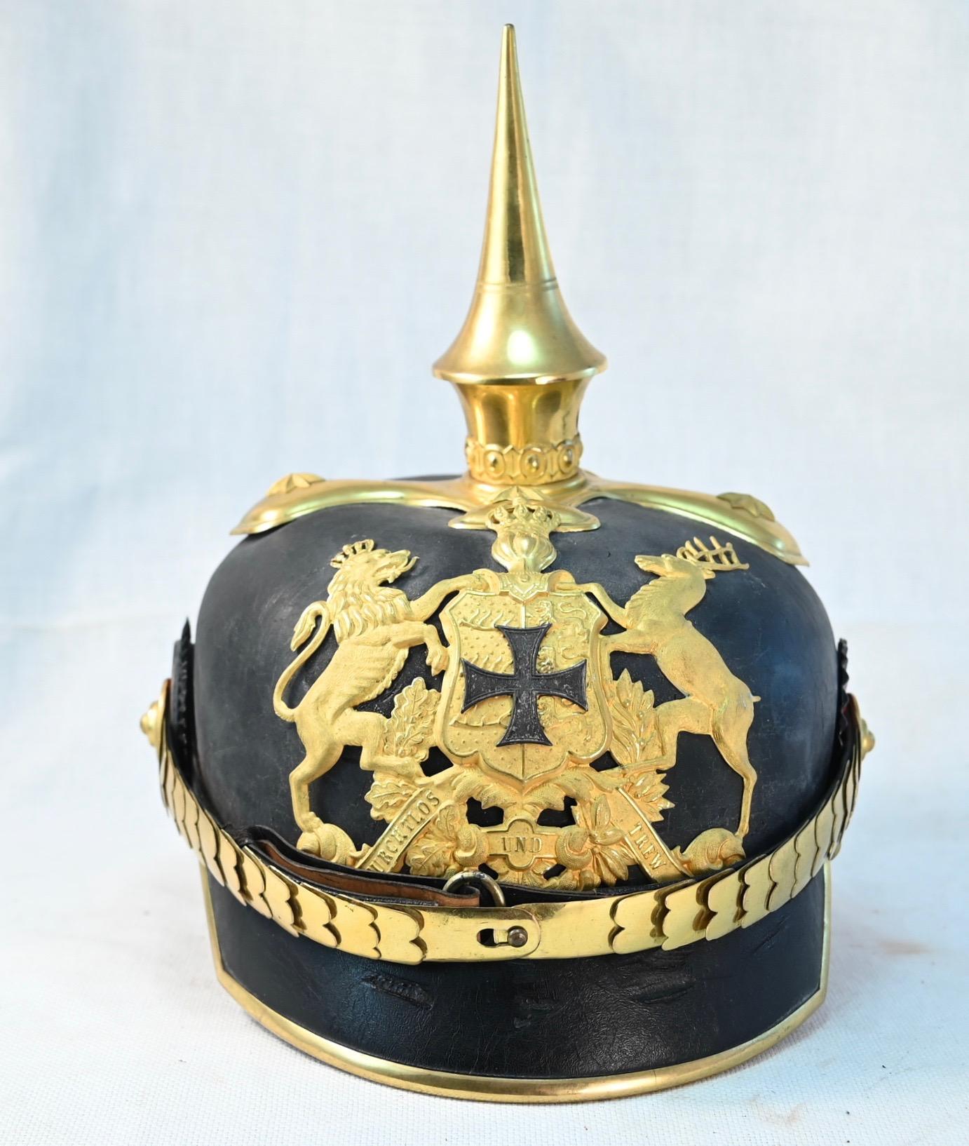 Württemberg "AdelsHelm" for an Infantry Res. Officer - Pickelhaube