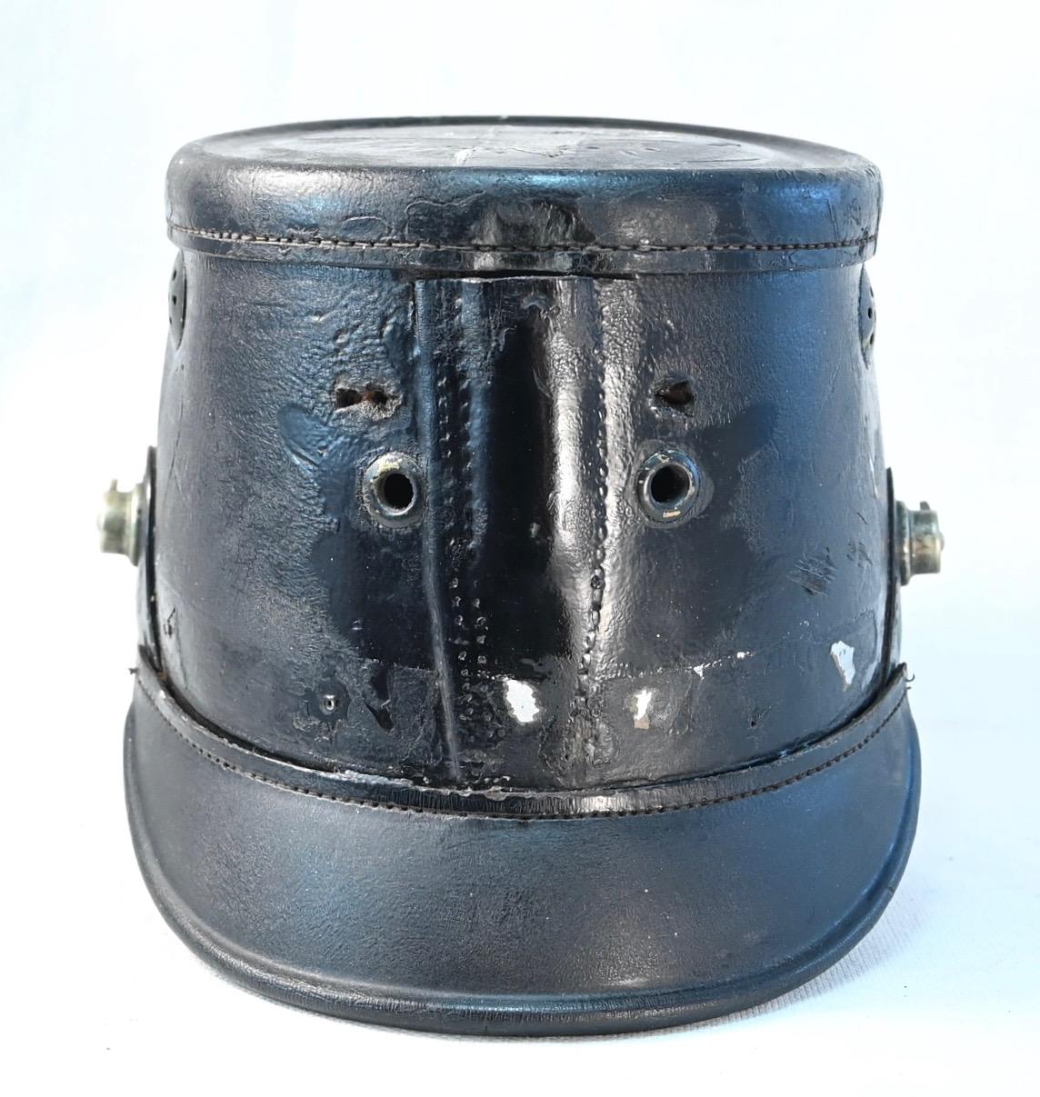 Shako Silver Mounted (shell only) re-used in the Reichwher