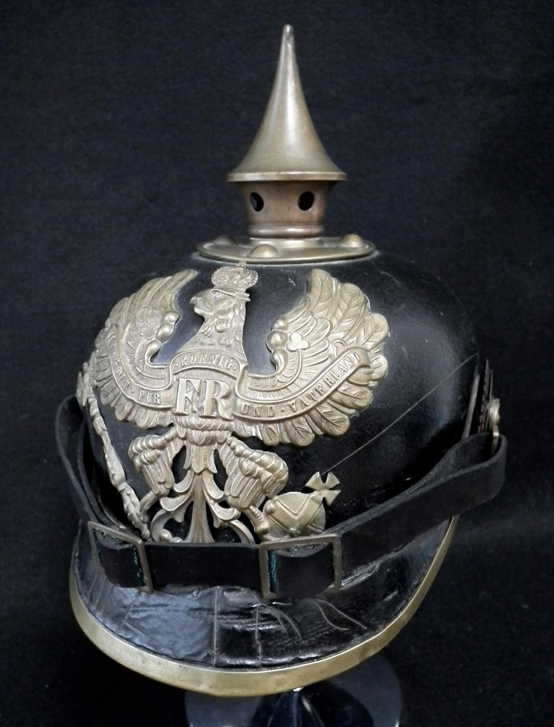 Prussian NCO School "UnterOffizierSchule" Enlisted Pickelhaube