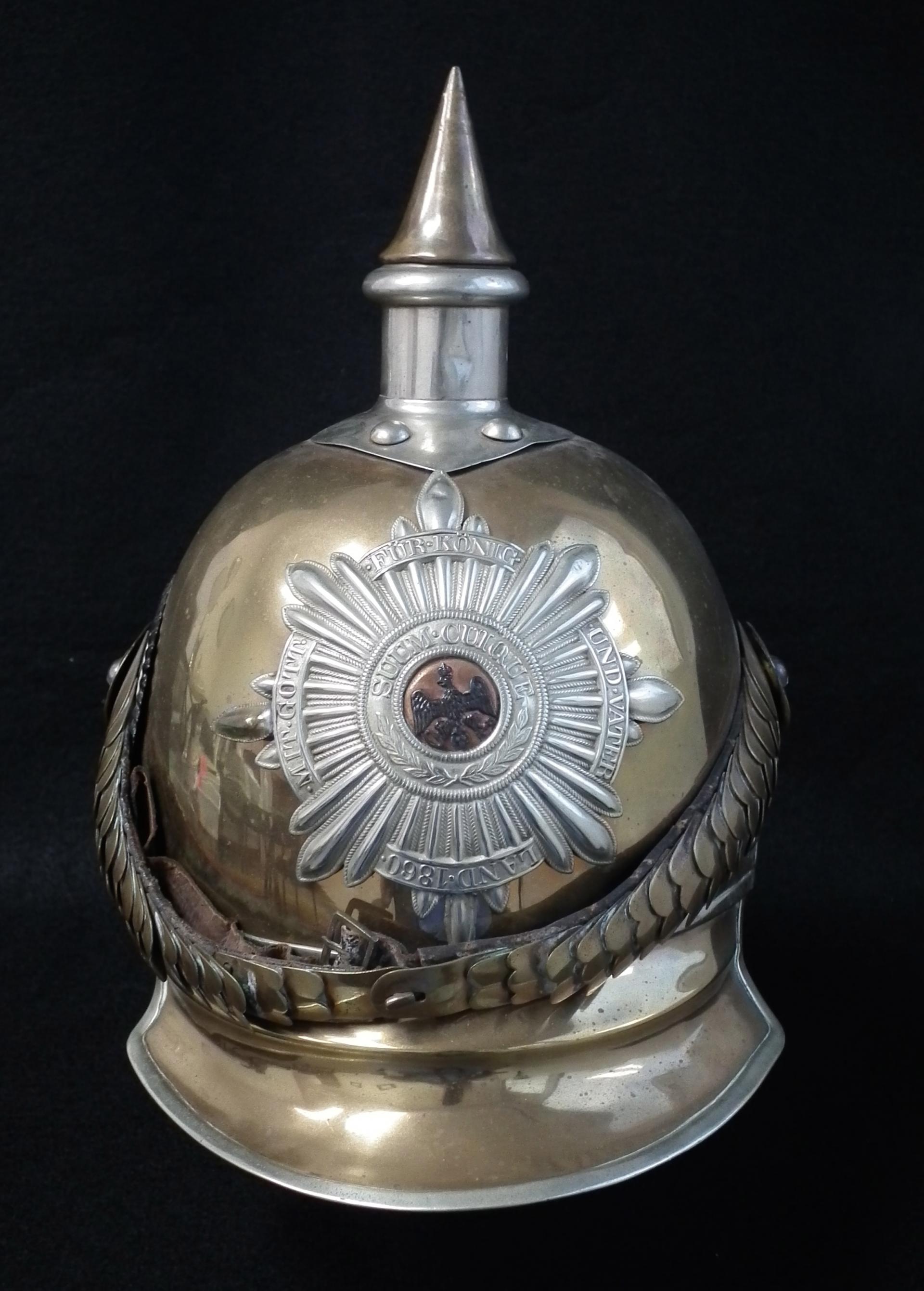 Prussian Guard Kurassier Enlisted man Model 1867 Pickelhaube