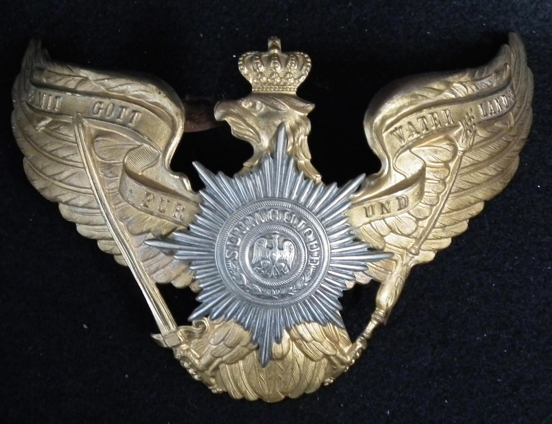Prussian Garde Enlisted Front Plate for Pickelhaube