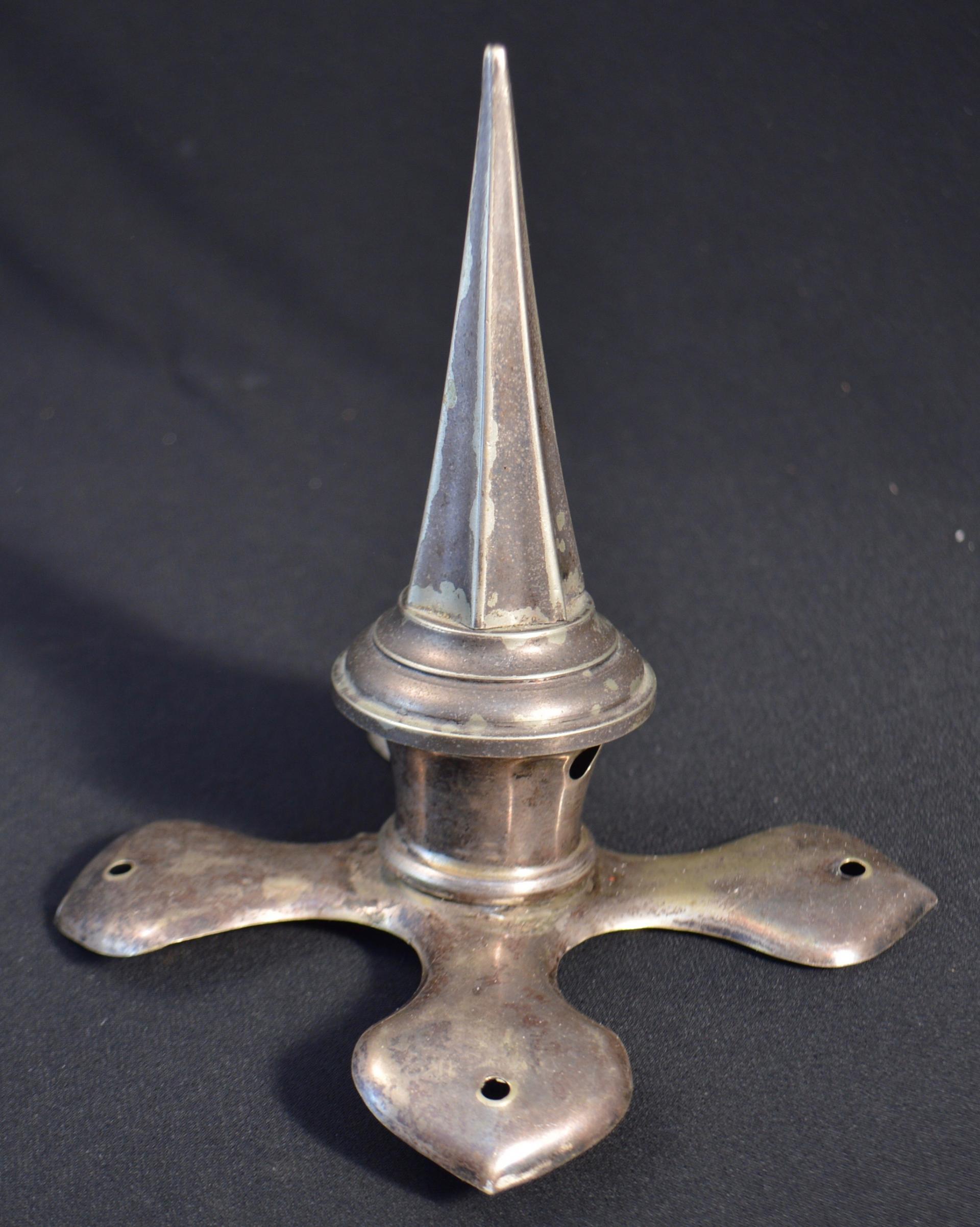 Silver Hessen Officers Pickelhaube Spike and Base