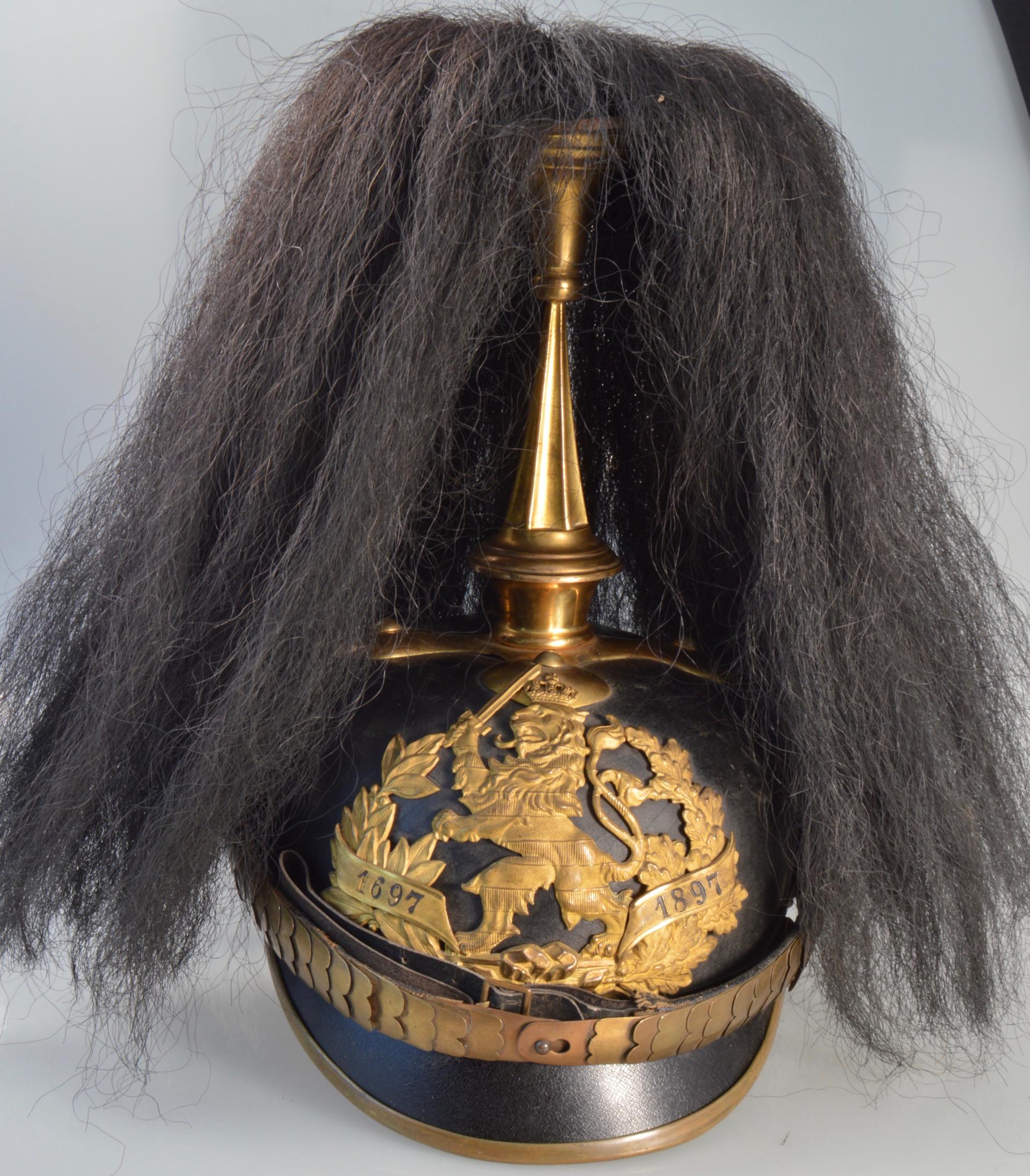 Hessen 117th Regiment Officers Pickelhaube to Parade.
