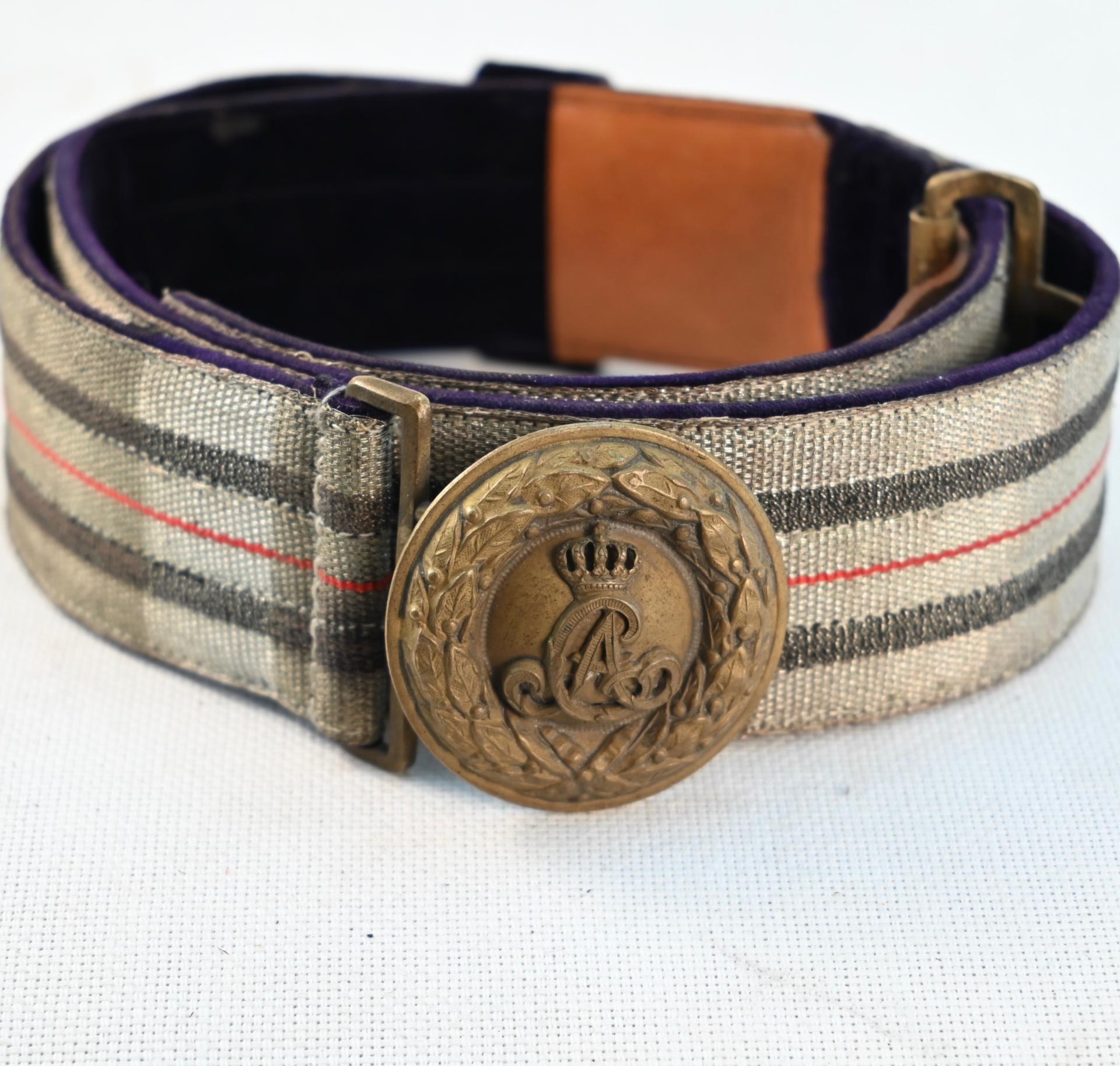Saxon Weimar -5th Thüringen- Infantry Regiment Officers Belt
