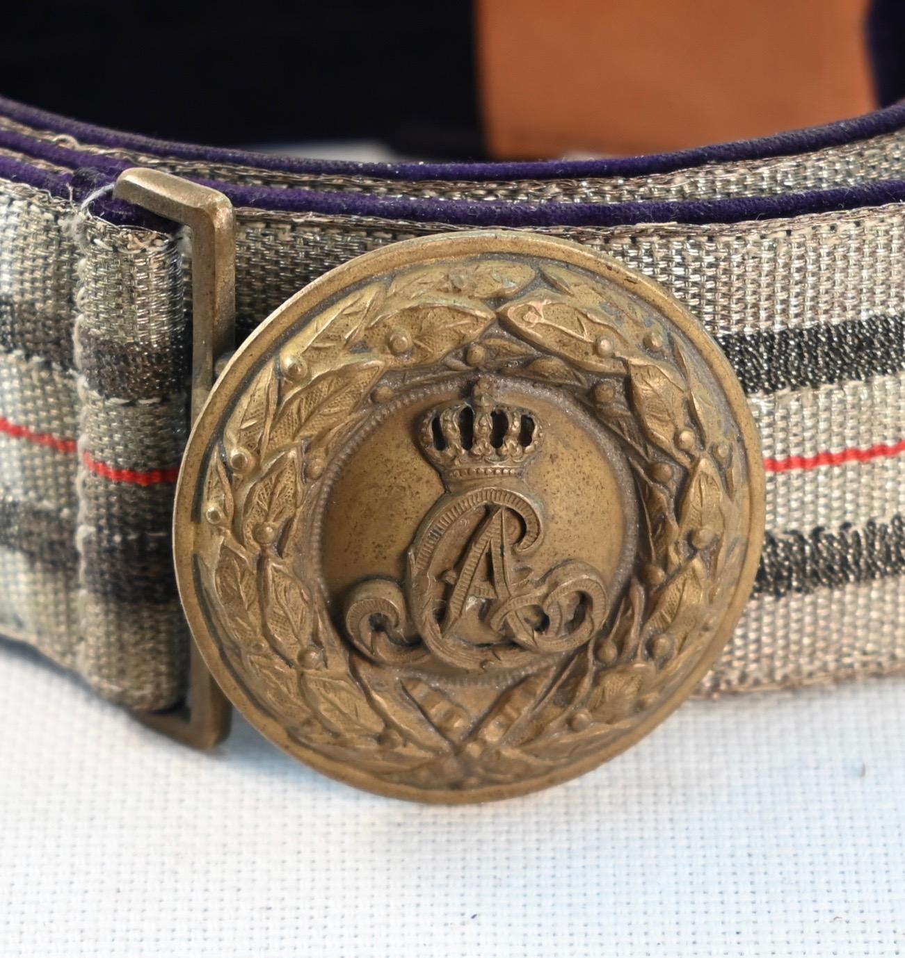 Saxon Weimar -5th Thüringen- Infantry Regiment Officers Belt