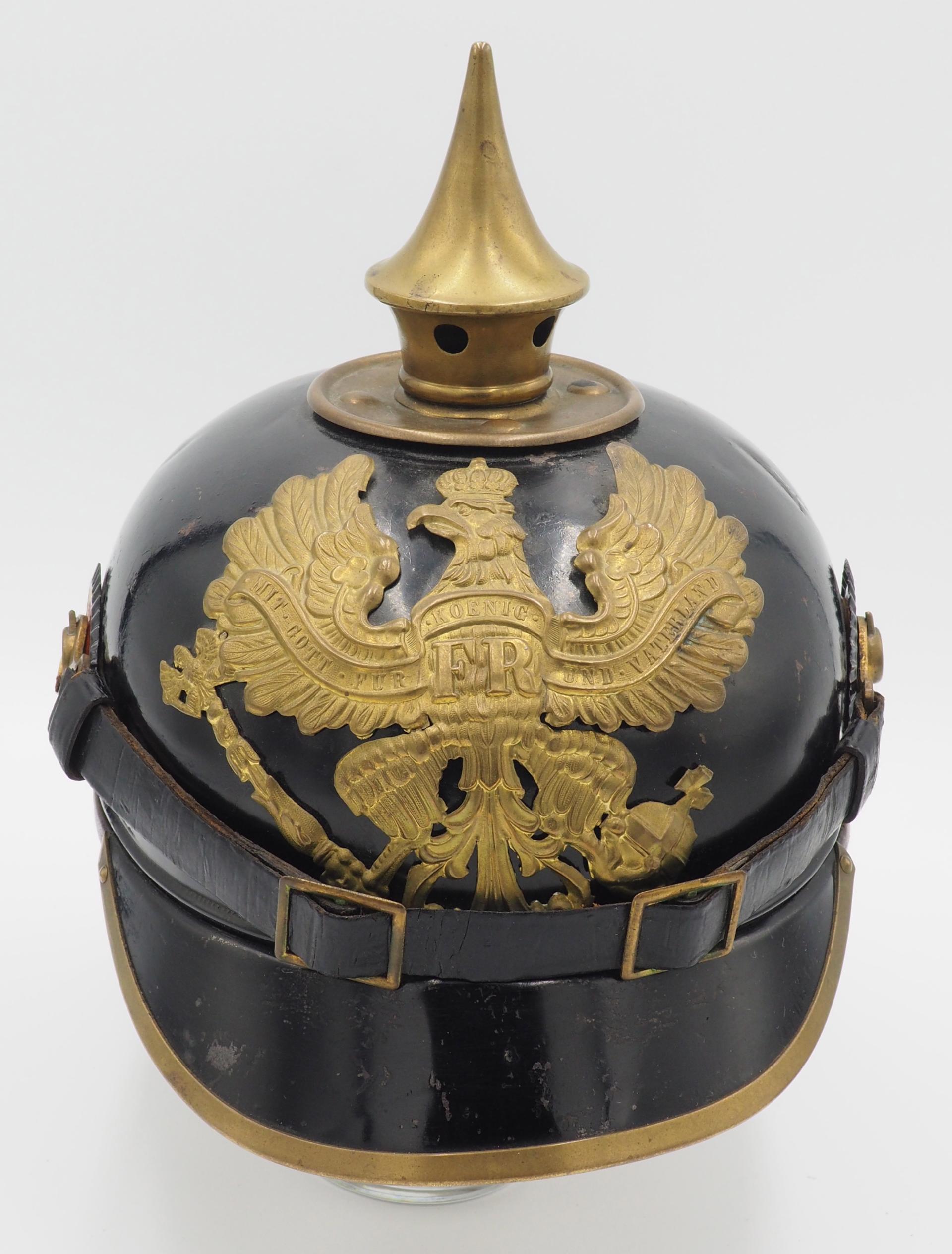 Prussian Stamped Metal Ersatz Pickelhaube