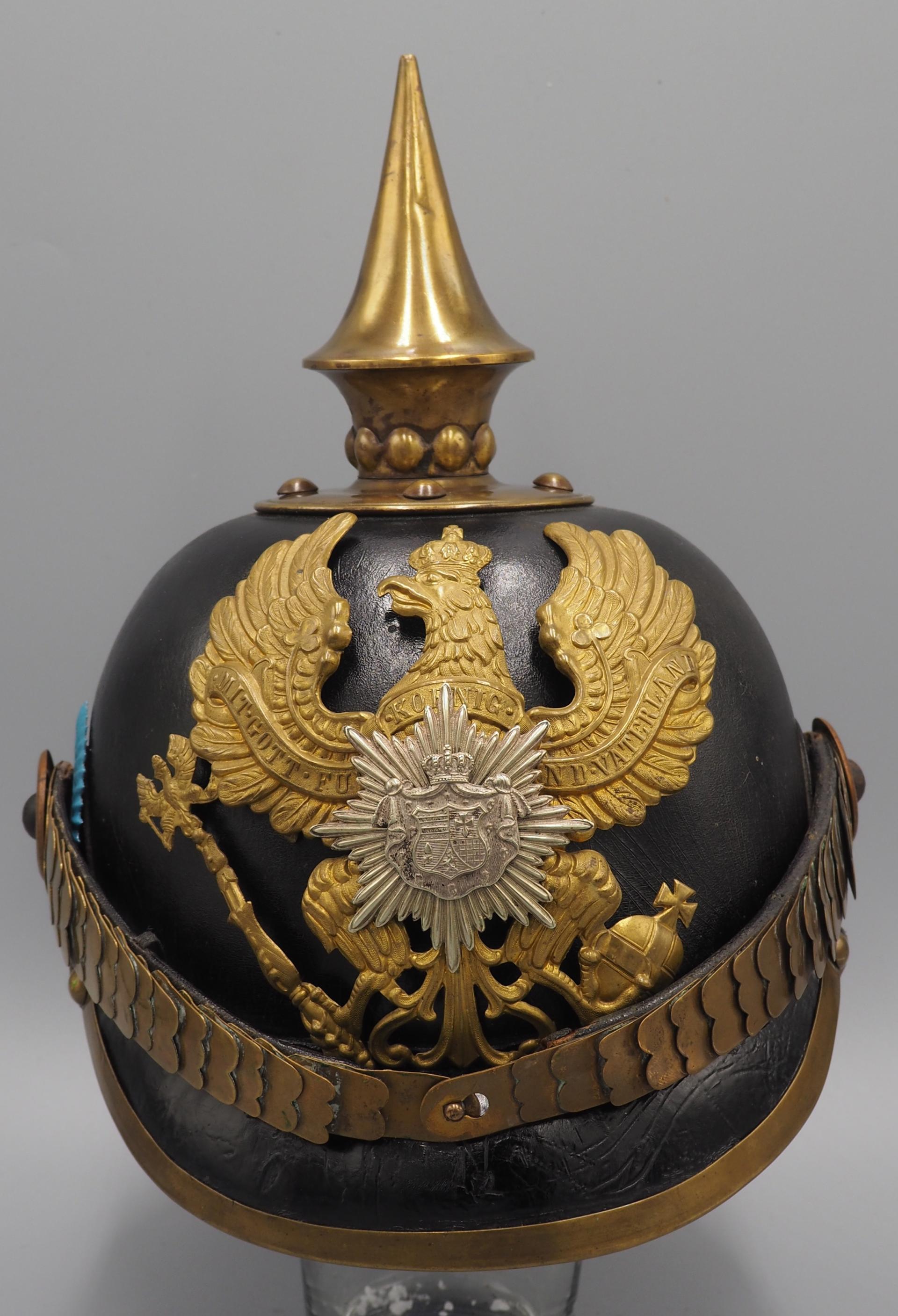 Oldenburg Infantry Enlisted Pickelhaube - Headgear - Age of Kings Militaria