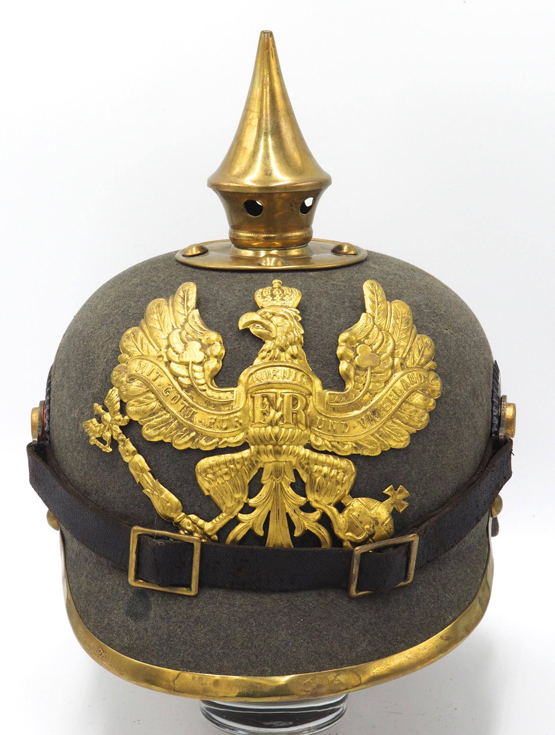 Prussian Felt Ersatz Enlisted Pickelhaube