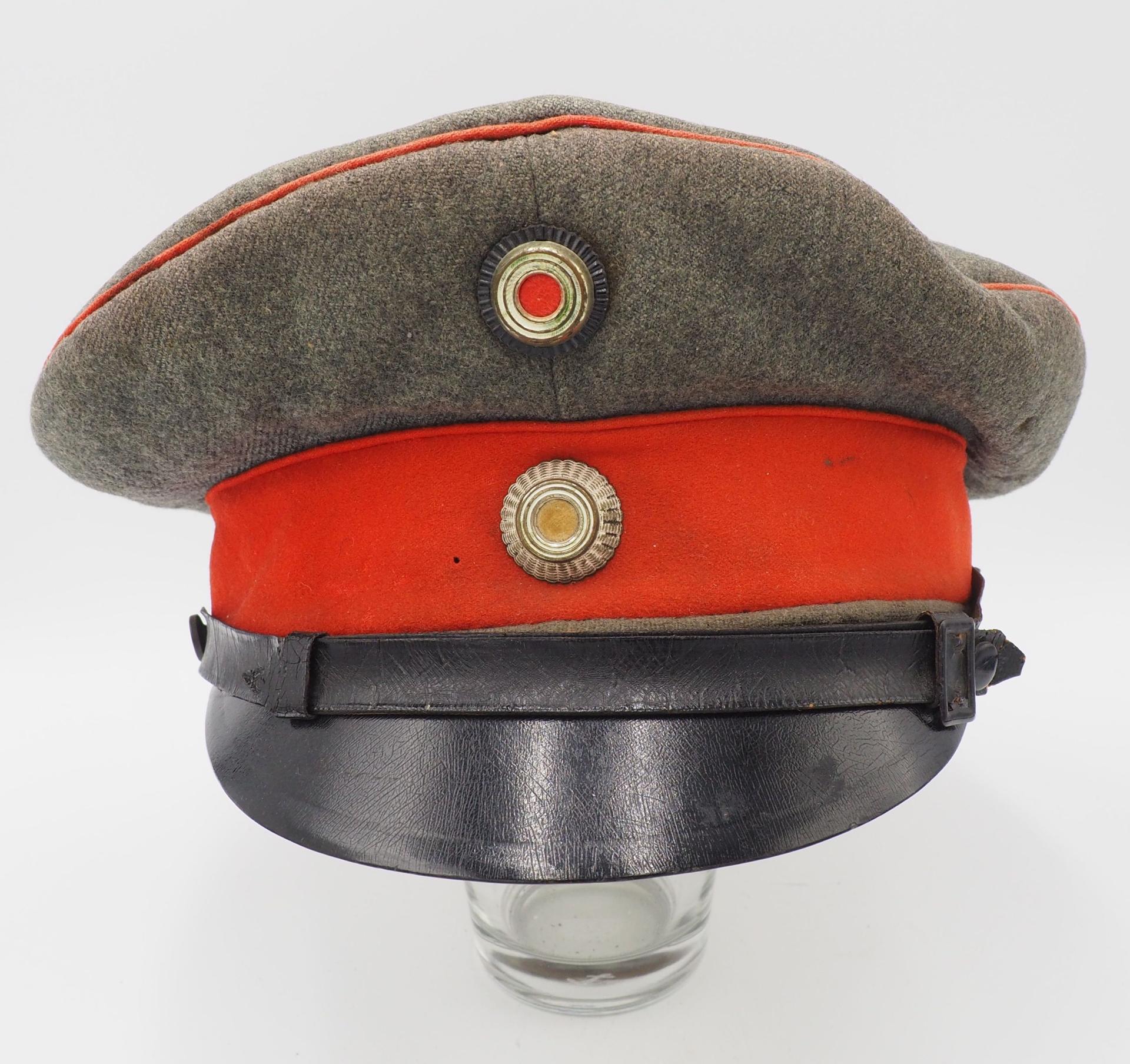 Bavarian Infantry Officer Wartime field gray visor hat