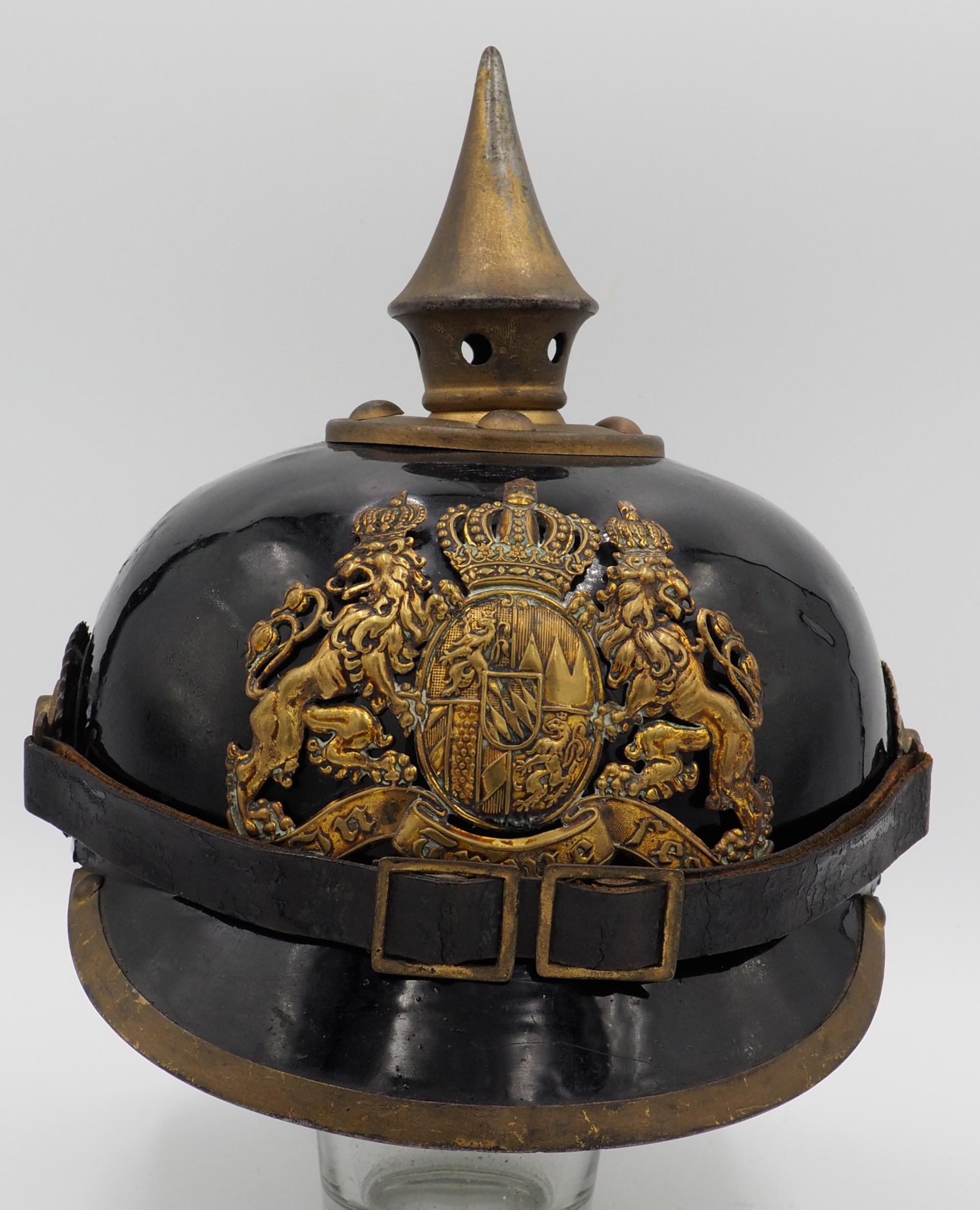 Bavarian Ersatz "Bing" metal Infantry Pickelhaube
