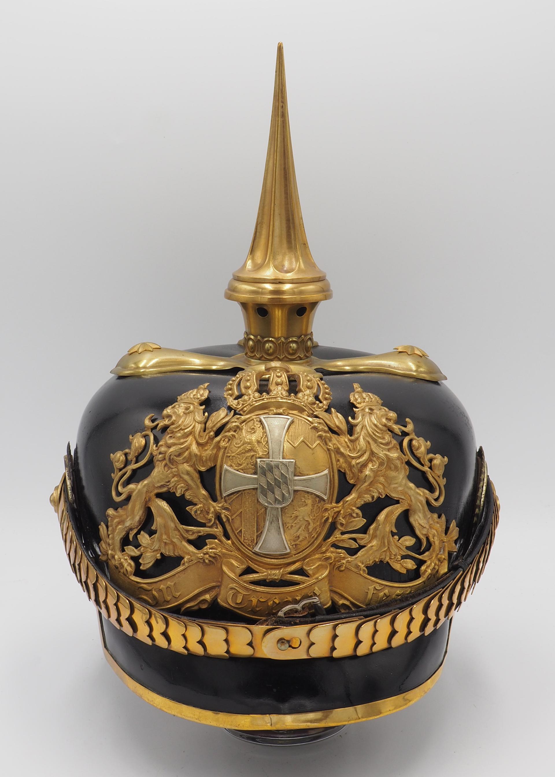 Bavarian Reserve Infantry Officers Pickelhaube Headgear Age of