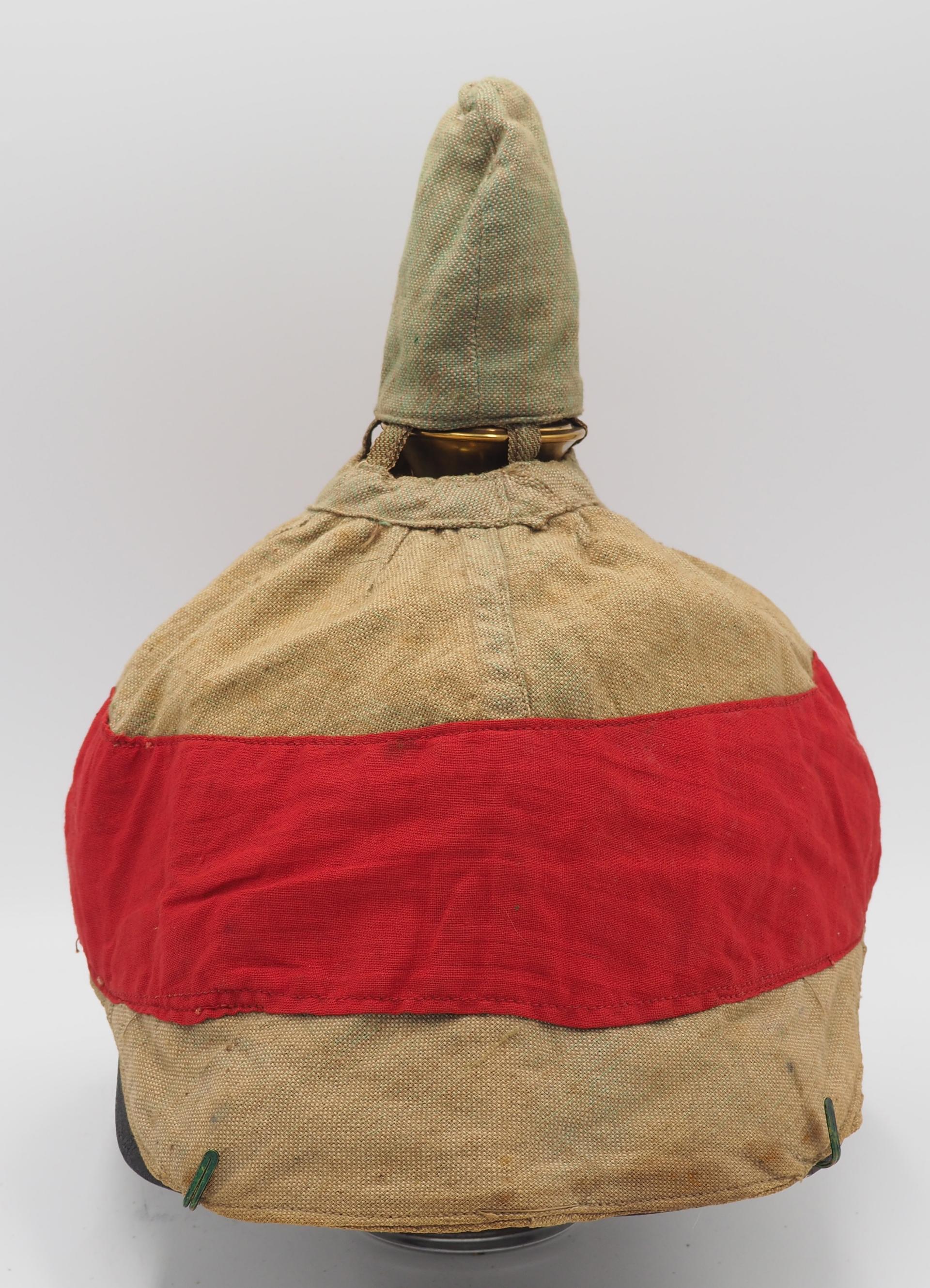 Prussian 40th Field Artillery Officer Pickelhaube with Field Cover