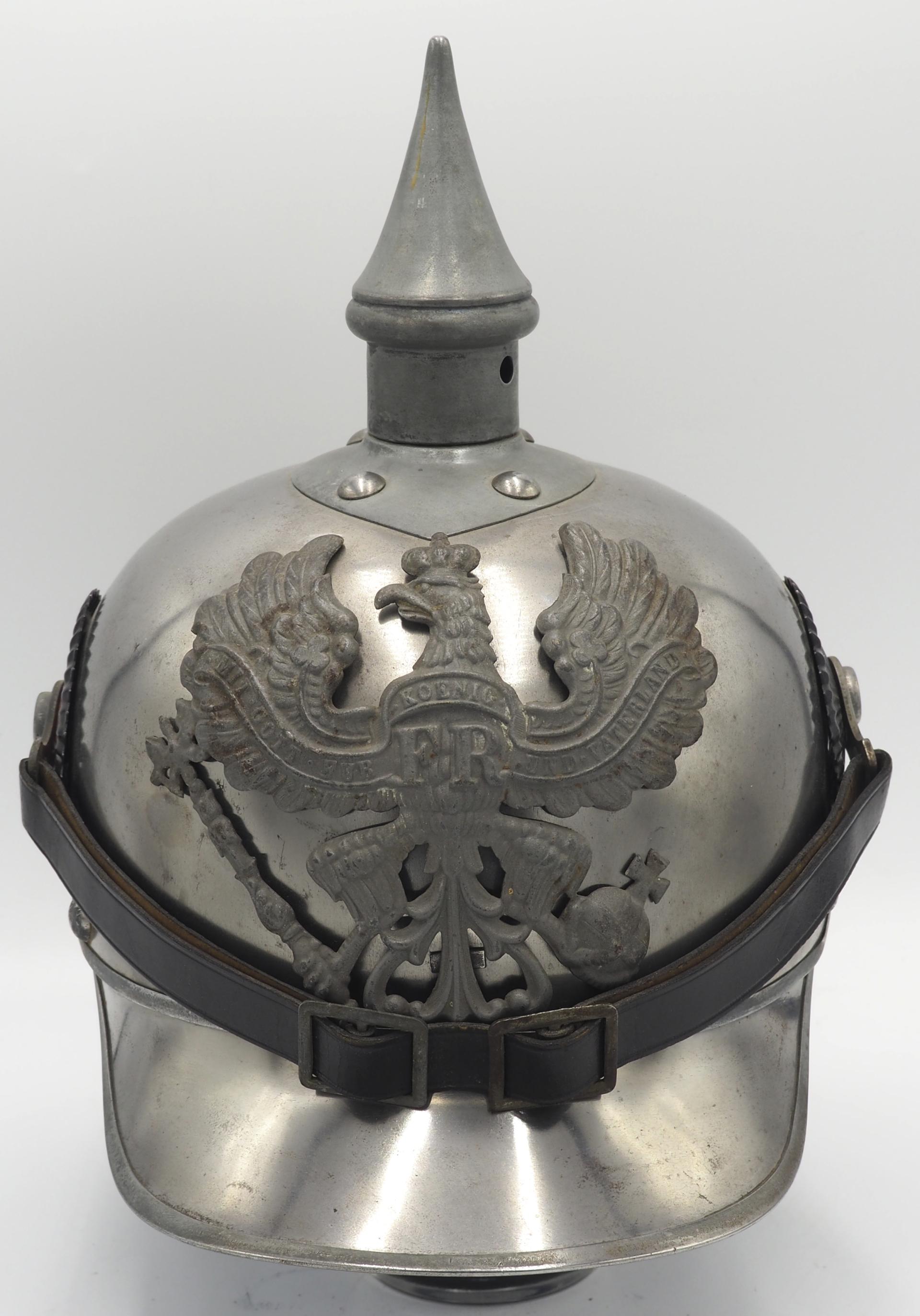 Prussian Kurassier Enlisted Model 1915 Pickelhaube Headgear Age of