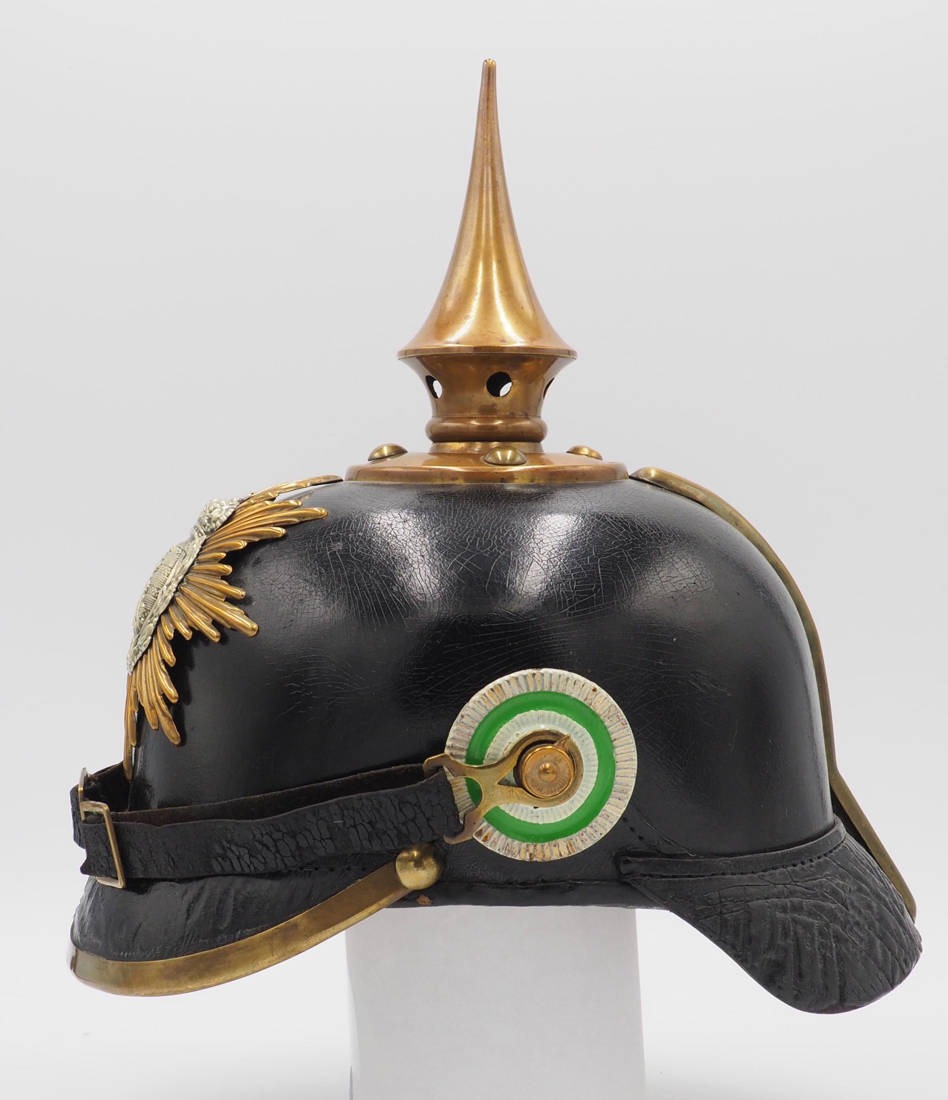 Saxon Infantry Enlisted EingentumsHelm "Pickelhaube"