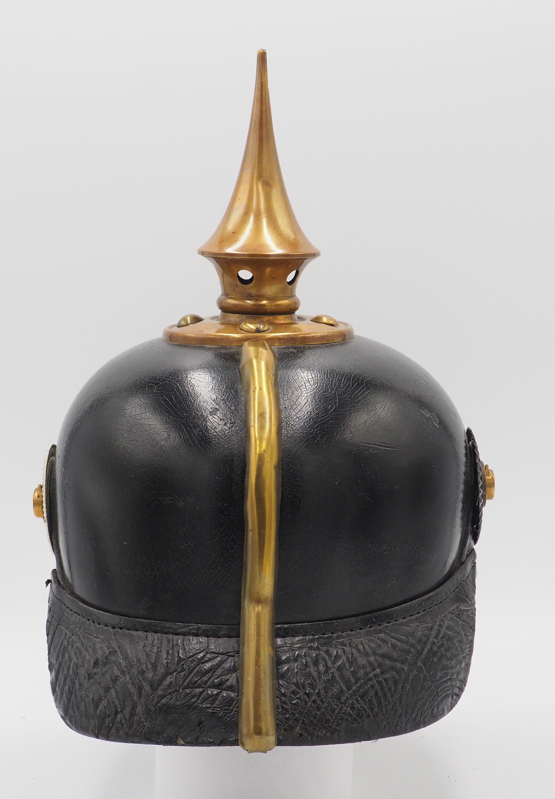 Saxon Infantry Enlisted EingentumsHelm "Pickelhaube"