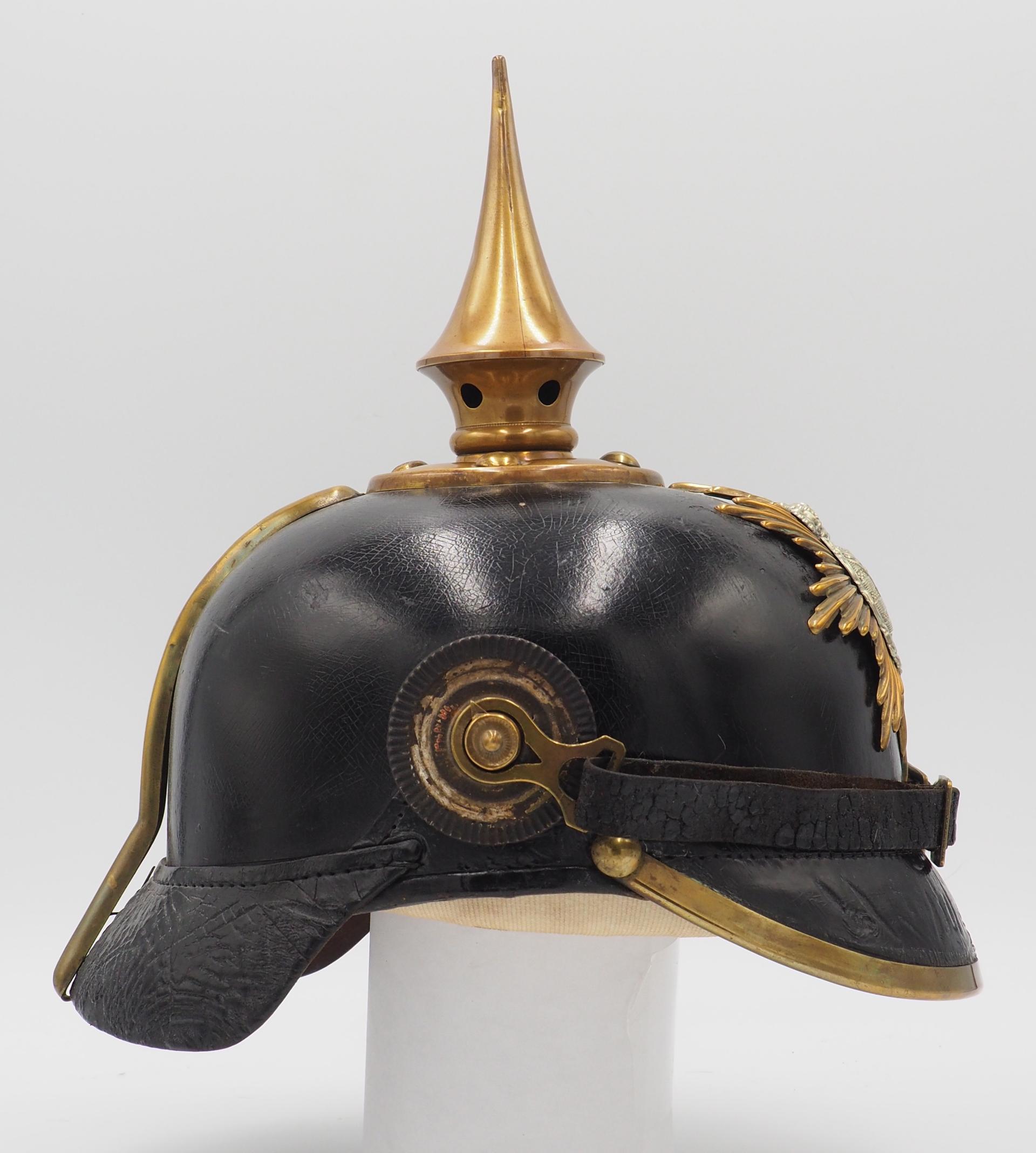 Saxon Infantry Enlisted EingentumsHelm "Pickelhaube"