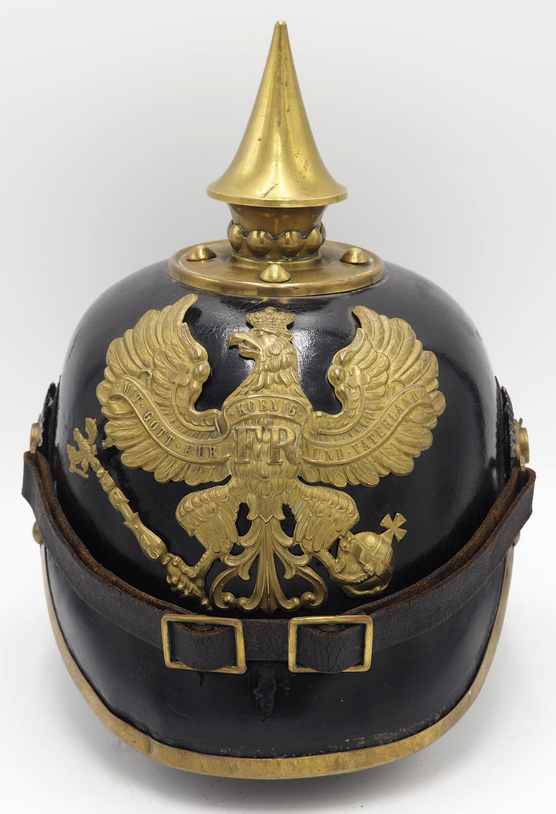 Prussian Enlisted Infantry Pickelhaube Headgear Age of Kings Militaria