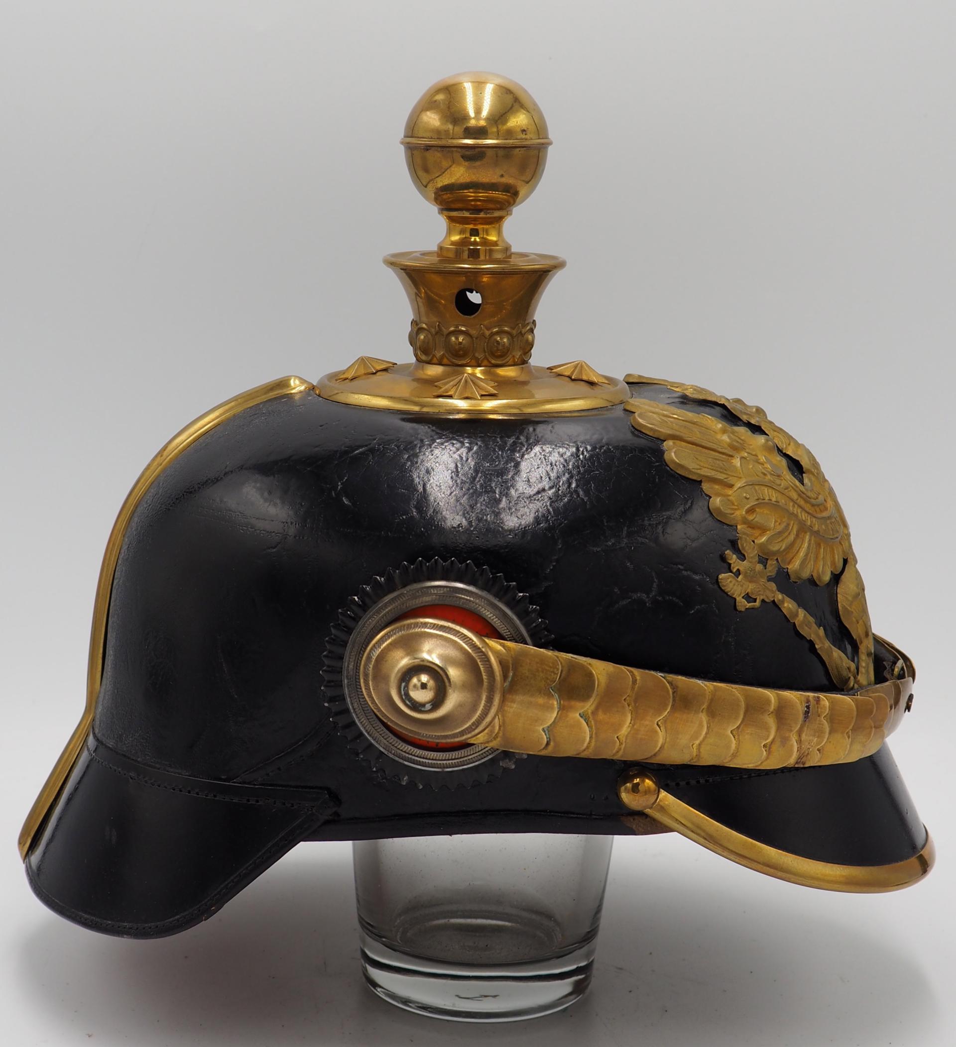 Prussian 40th Field Artillery Officer Pickelhaube with Field Cover