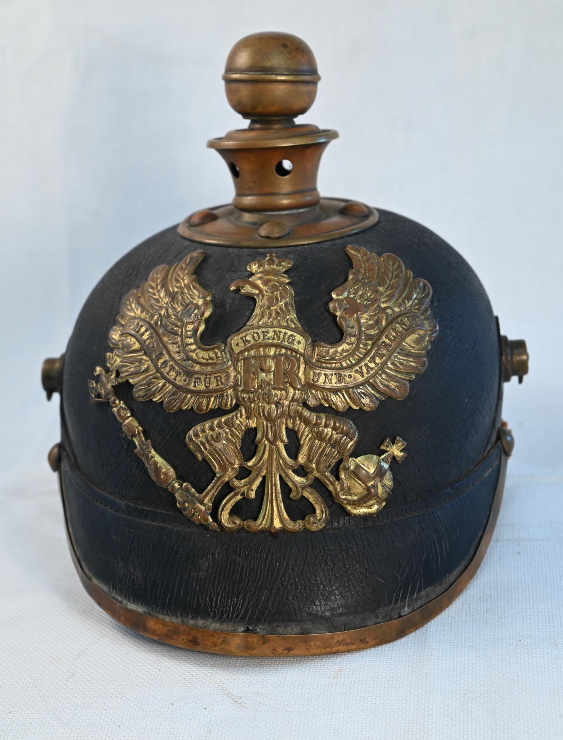 Prussian Enlisted 67th Field Artillery Pickelhaube