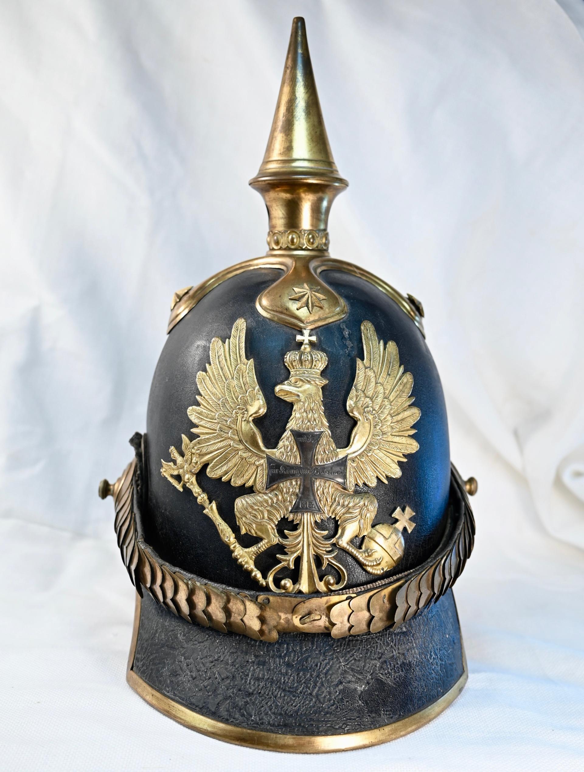 Prussian Model 1842 Reserve Infantry Officer Pickelhaube - Rare.
