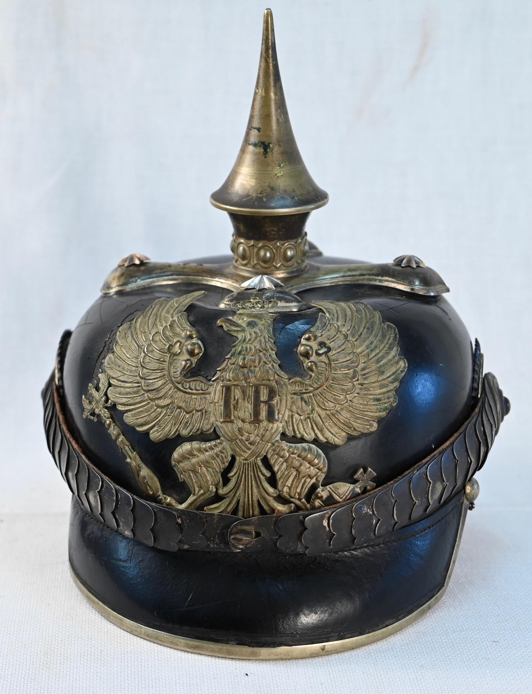 Prussian "Apothecker" or Military Pharmacist - Officers Pickelhaube