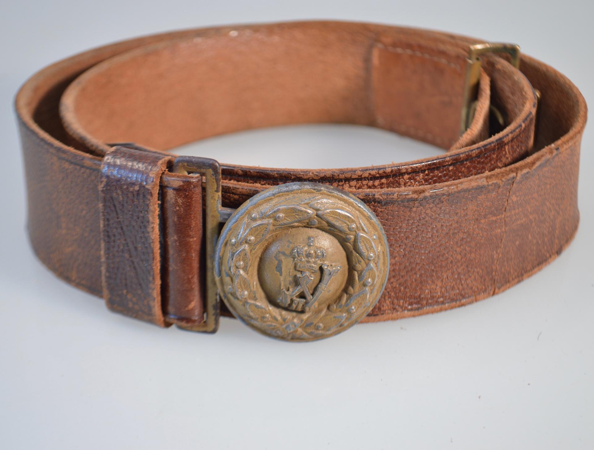 Prussian Wartime Officers Field belt -Subdued version in FG