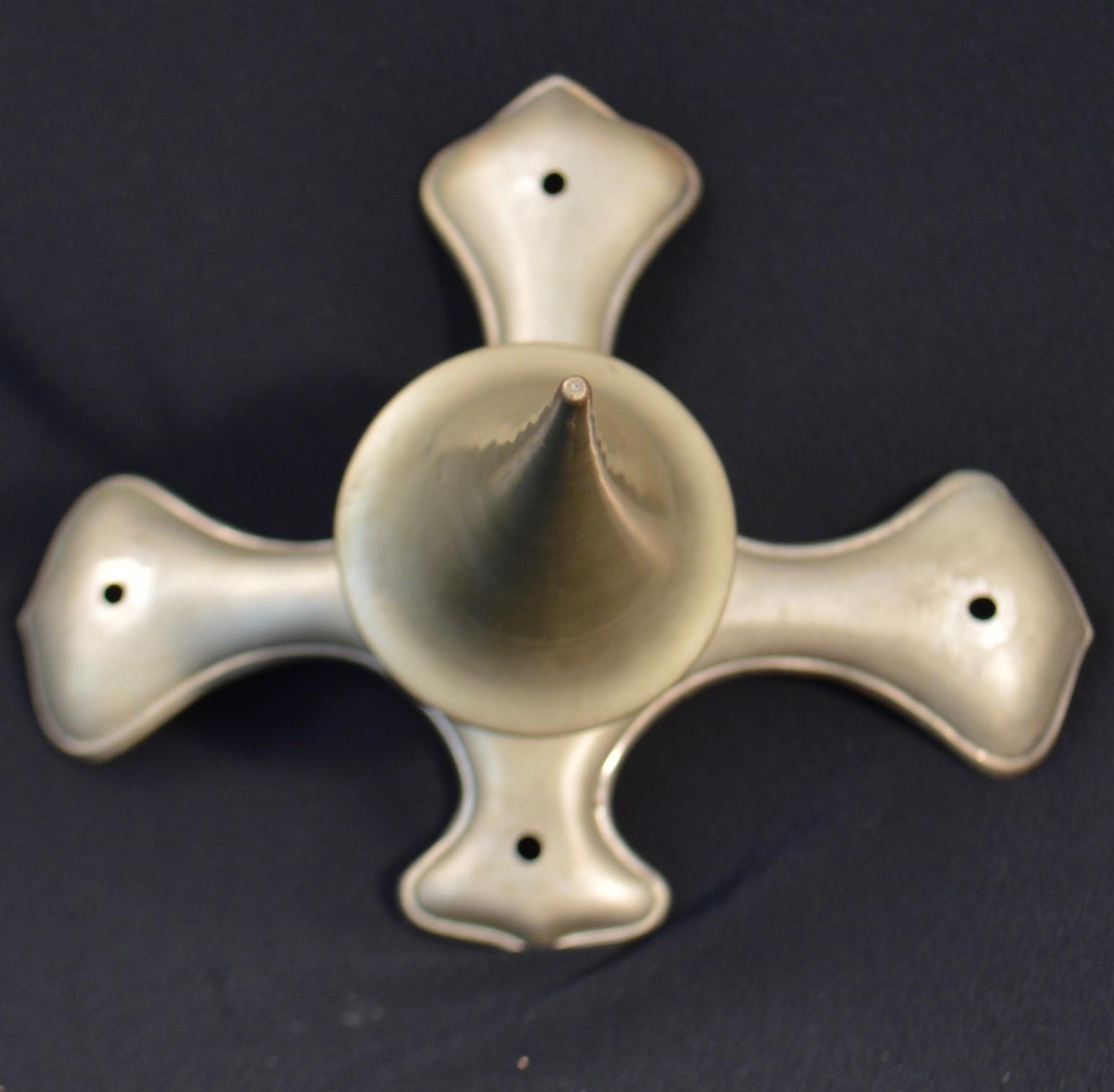 Prussian Dragoon style Silver Spike and Base for Officers Pickelhaube