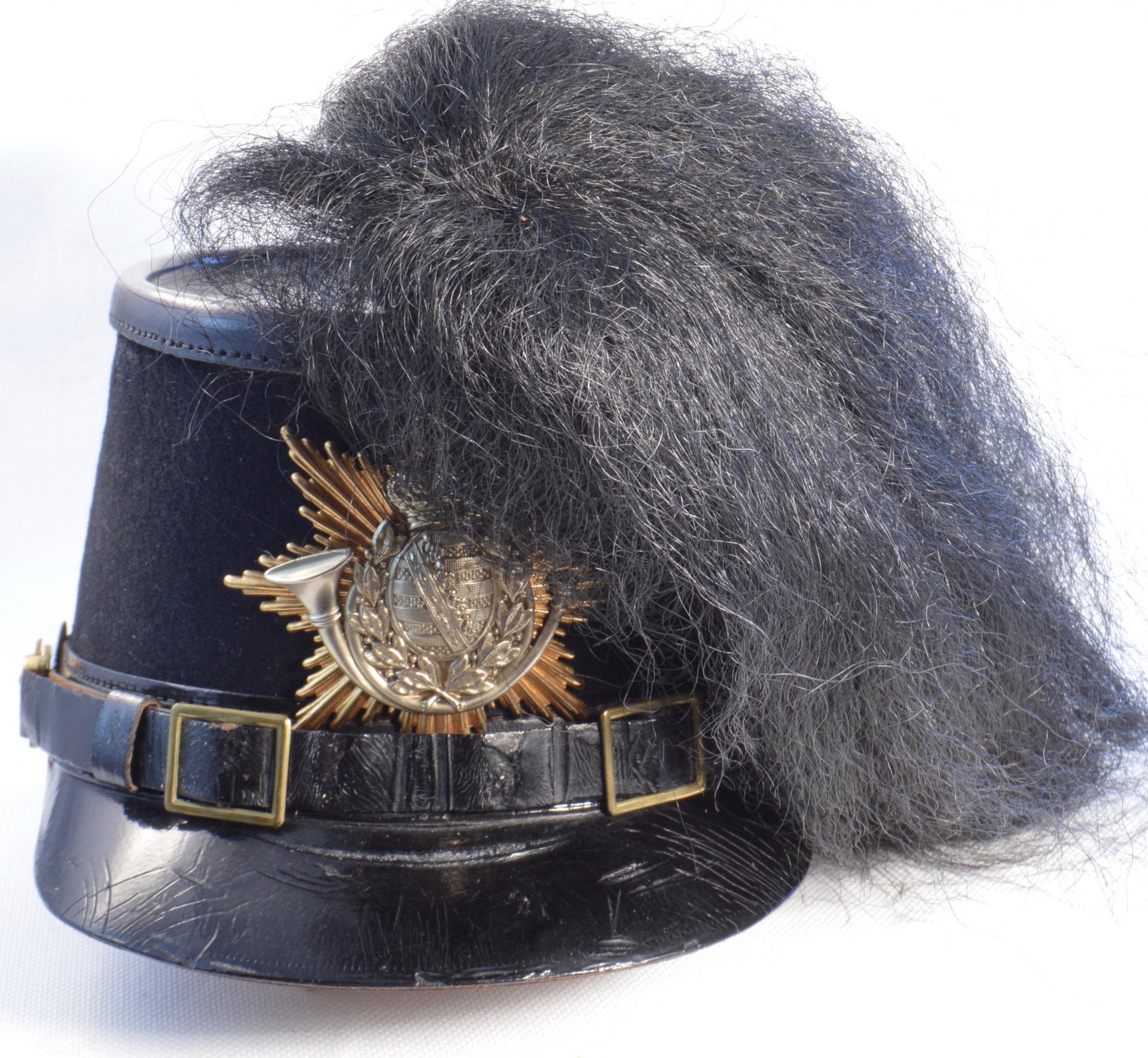 Saxon 108th Fusilier Regt. "Jäger" style Shako. Enlisted