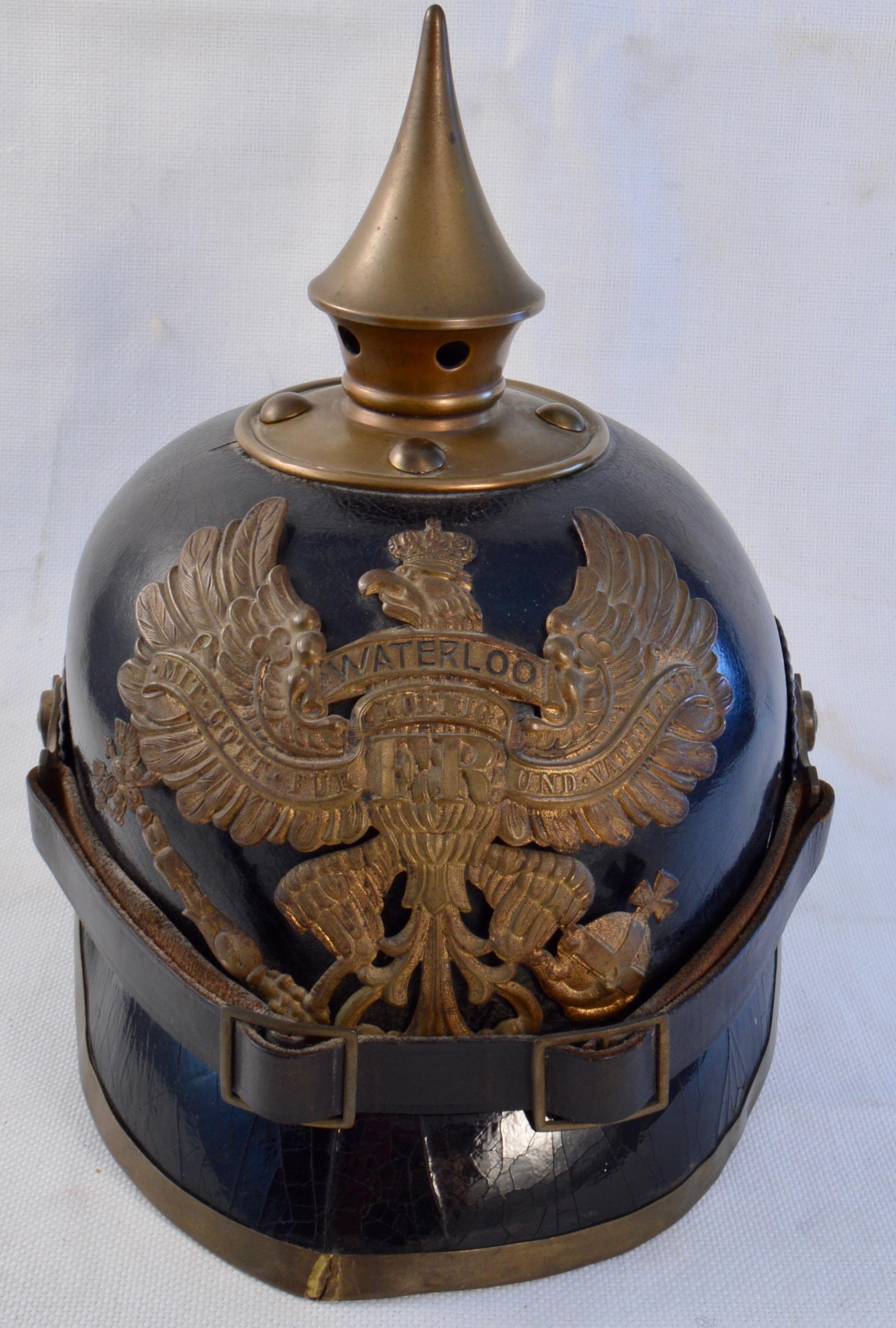 Prussian Hanoverian "Waterloo" Enlisted Pickelhaube