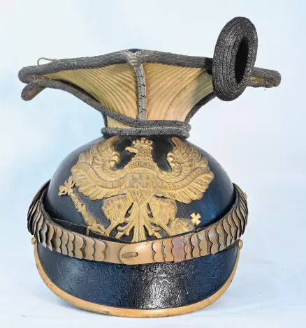 Prussian 11th Uhlan Officers Helmet with Rabatte Visuel