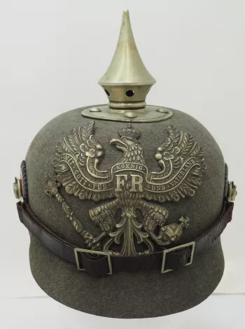 Prussian Felt Ersatz Pioneer Enlisted Man Pickelhaube Visuel