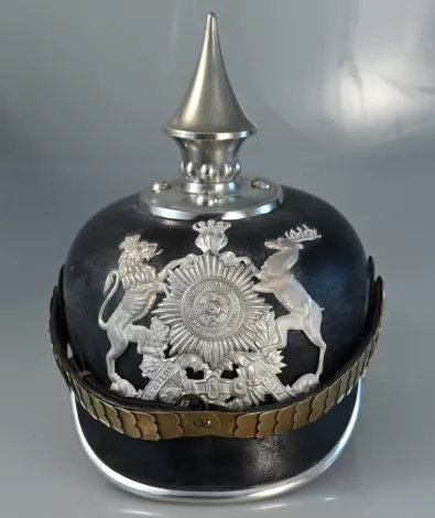Württemberg Eisenbahn or Kraftfahr Enlisted Pickelhaube - RARE Visuel