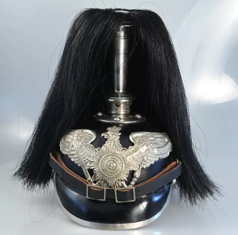 Prussian Garde Fusilier Enlisted Pickelhaube with Parade Haarbush Visuel