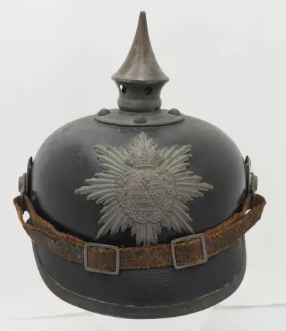 Saxon Model 1915 Enlisted Infantry Pickelhaube Visuel