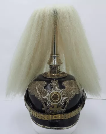 Prussian Silver Garde Reserve Officers Pickelhaube to Parade Visuel