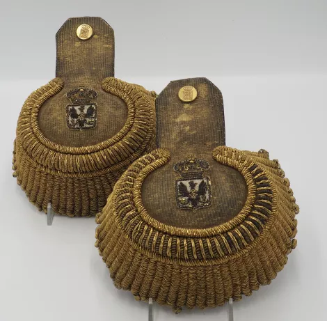 Prussian Staats Beamte Epaulets in General Rank Visuel