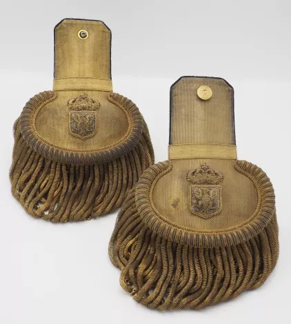 Prussian Beamte Epaulets in Oberst Rank Visuel