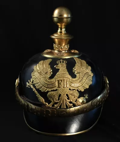 Prussian Model 1916 Wartime Artillery Officer Pickelhaube Visuel
