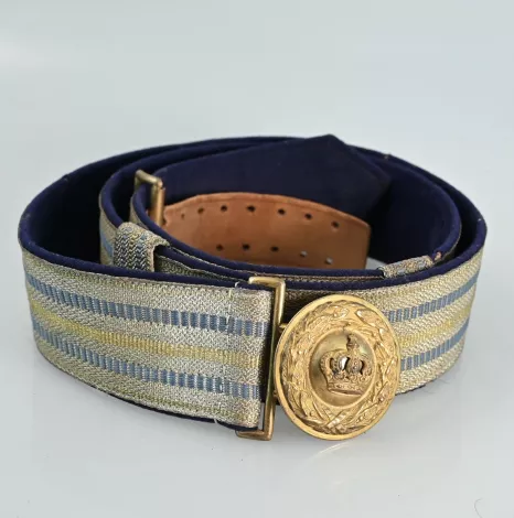 Bavarian Officers Brocade Dress Belt - Mint Visuel