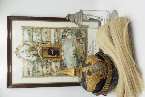 Rare Ensemble with Pickelhaube of Garde Grenadier Möller Visuel