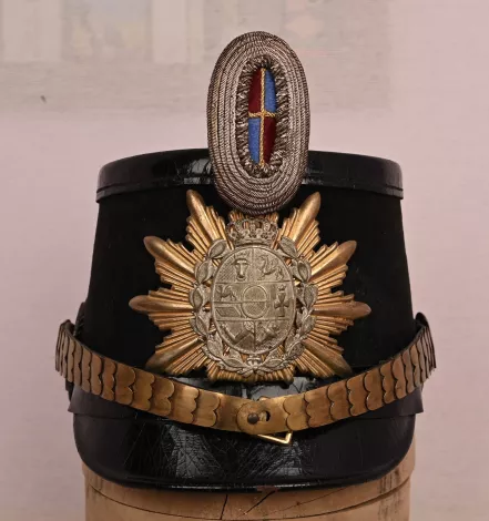 Mecklenburg 14th Jäger Batallion Officer Shako. Visuel