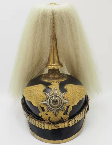 Prussian Garde Infantry Officer Pickelhaube to Parade Visuel